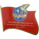 Photo etched with soft enamel pin