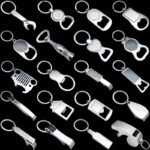 Open mold bottle opener keychain with custom logo