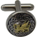 Two-tone plated cufflink