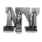 3D Metal fridge magnet