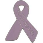 Red ribbon pin