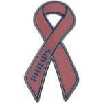 Red ribbon pin - Image 2