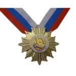 High quality military medal with stone