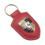 PORSCHE key chain with leather