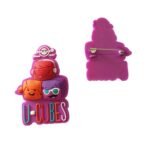 Soft Rubber PVC Lapel Pins (Safety pin back) - Image 2