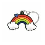 PVC Keychains & Rubber Keyring Rainbow designs